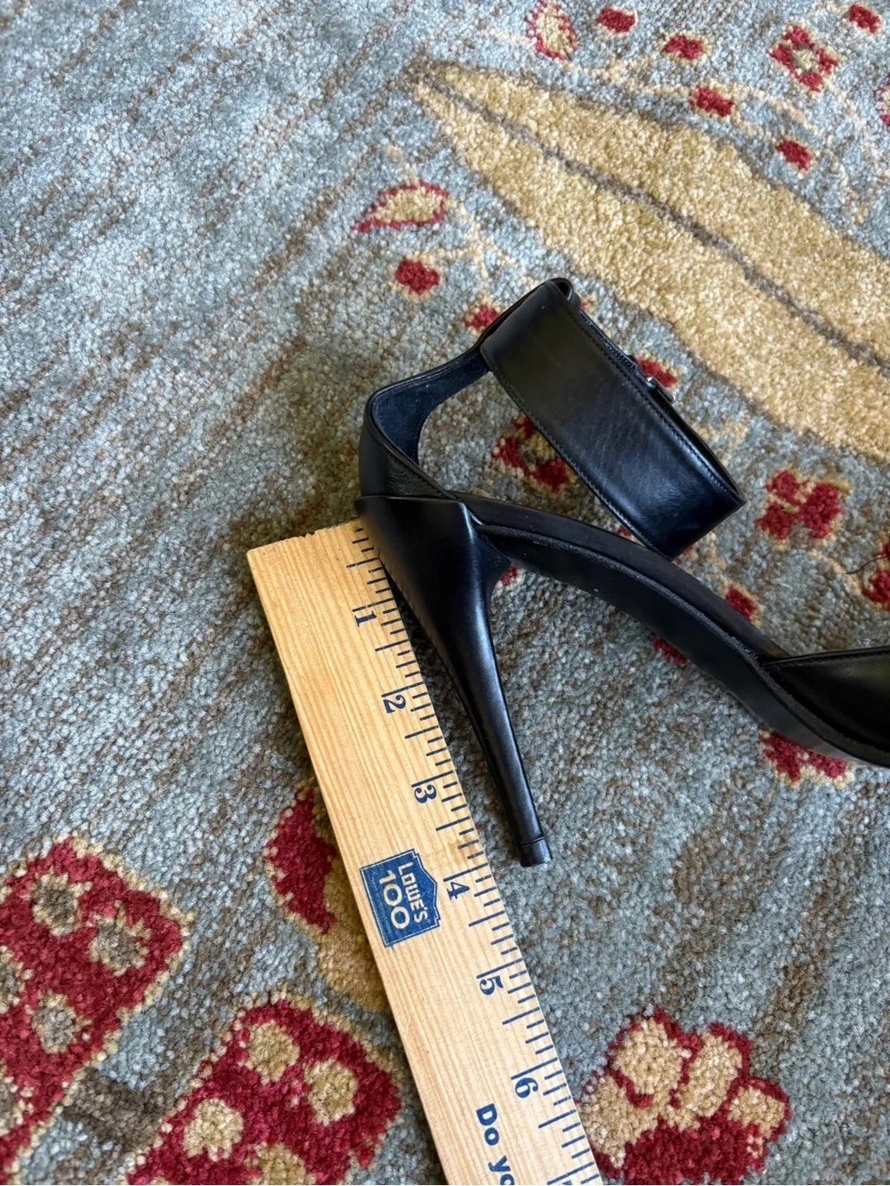 Pura Lopez leather stiletto heel 37.5/7